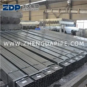 20X20 200X200 Elő horganyzott téglalap alakú cső
